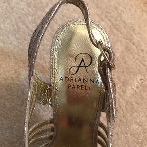Adrianna Papell Gold heels